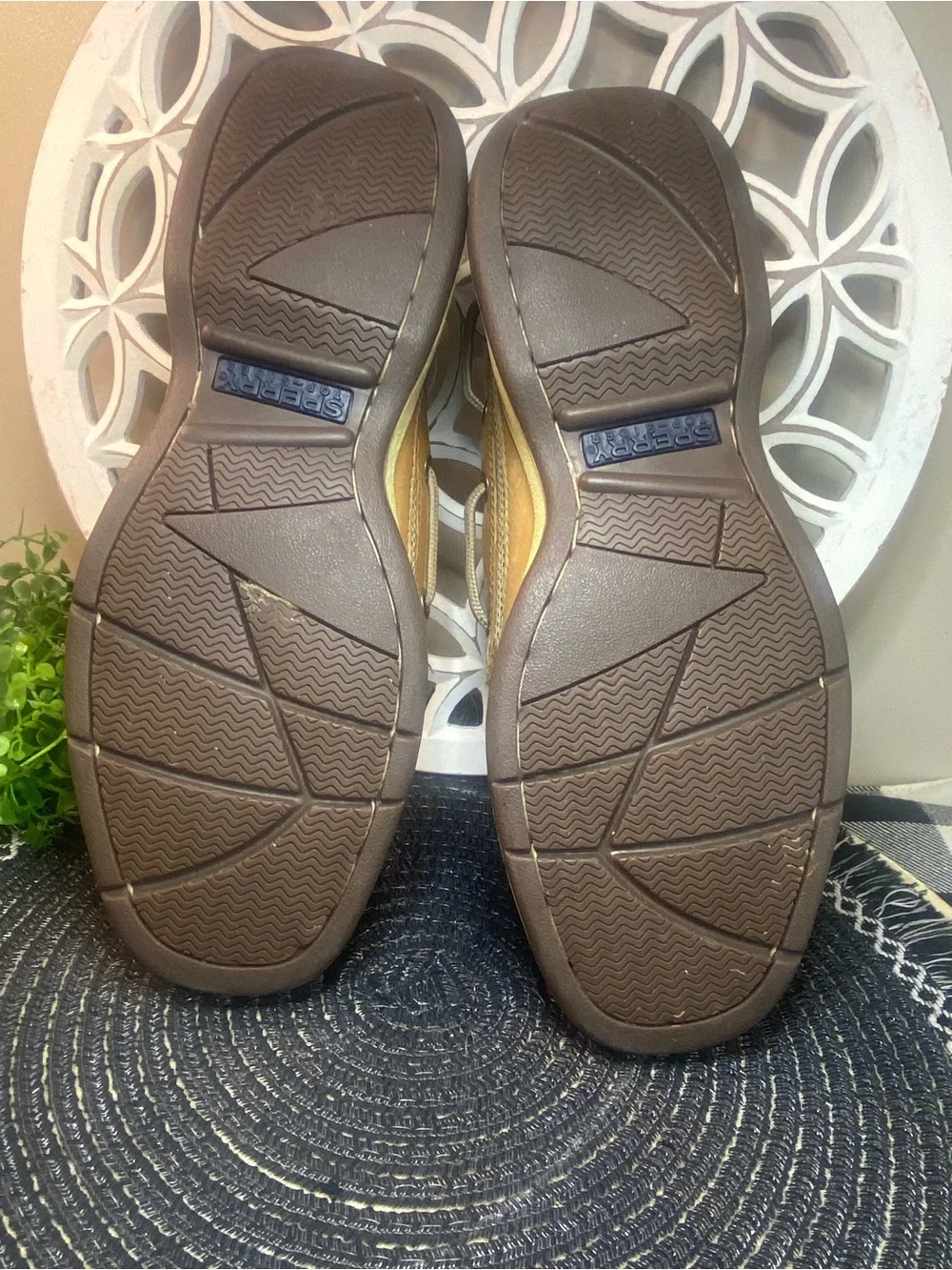 Sperry Men’s Brown Leather Boat Shoes Size‎ 7